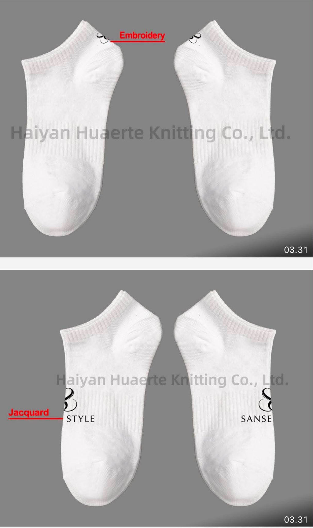 Gripsokker korte hvide